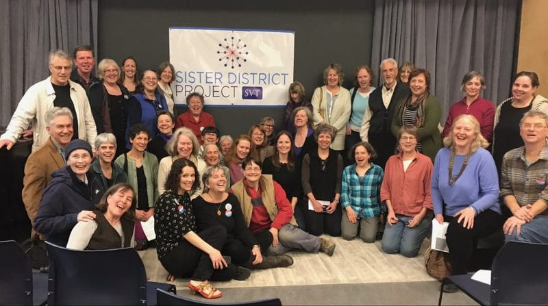 Group photo of the Southern Vermont Sister District Team