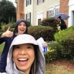 A selfie of co-founders Lala Lyzz and Gaby while canvassing in Virginia in 2017
